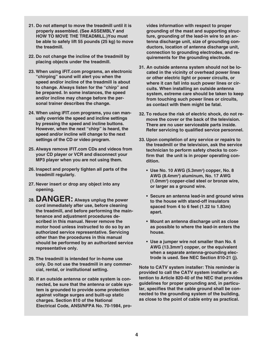 Danger | Image IMTL19905 User Manual | Page 4 / 38