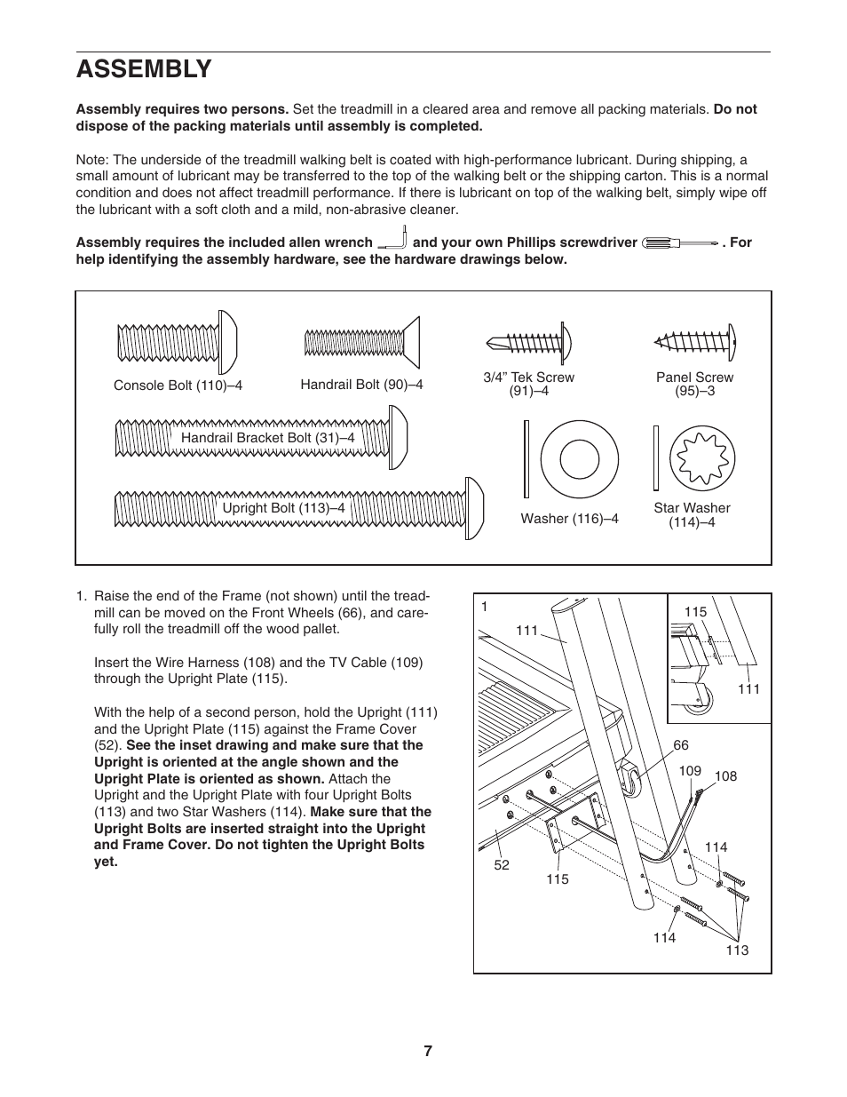 Assembly | Image IMTL19905 User Manual | Page 7 / 38