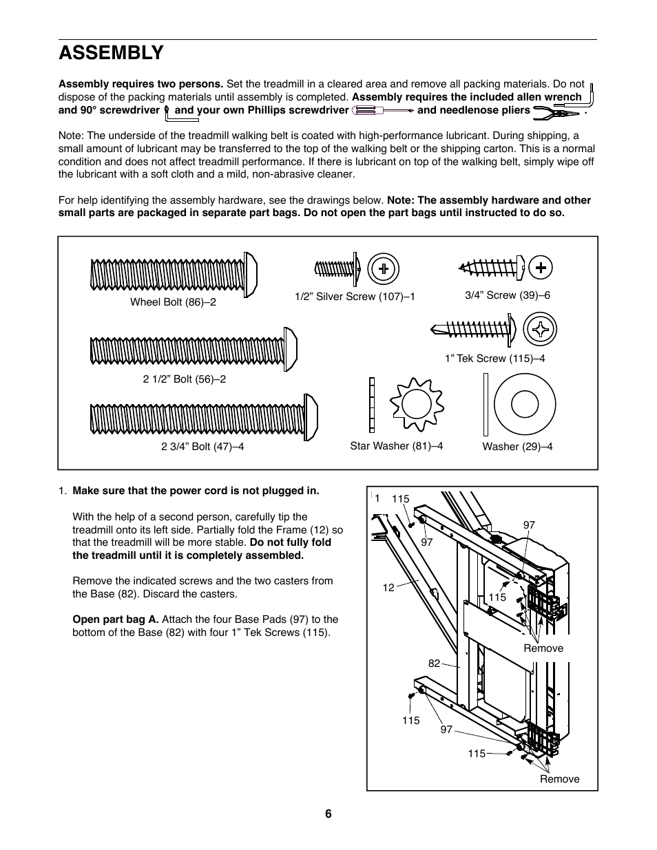 Assembly | Image IMTL315040 User Manual | Page 6 / 32