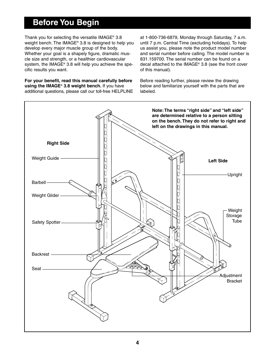 Before you begin | Image 831.159700 User Manual | Page 4 / 18