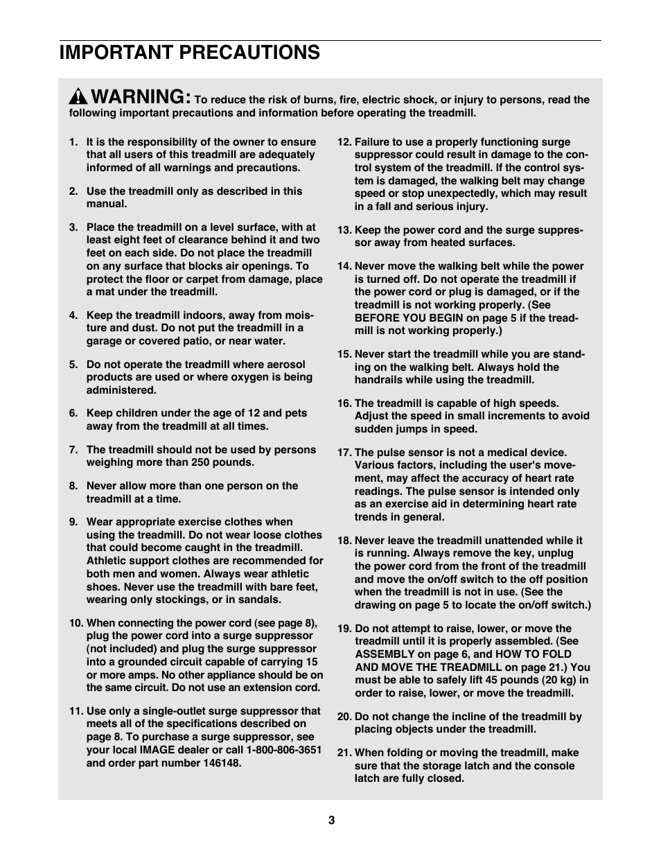 Warning, Important precautions | Image HGTL09110O User Manual | Page 3 / 31