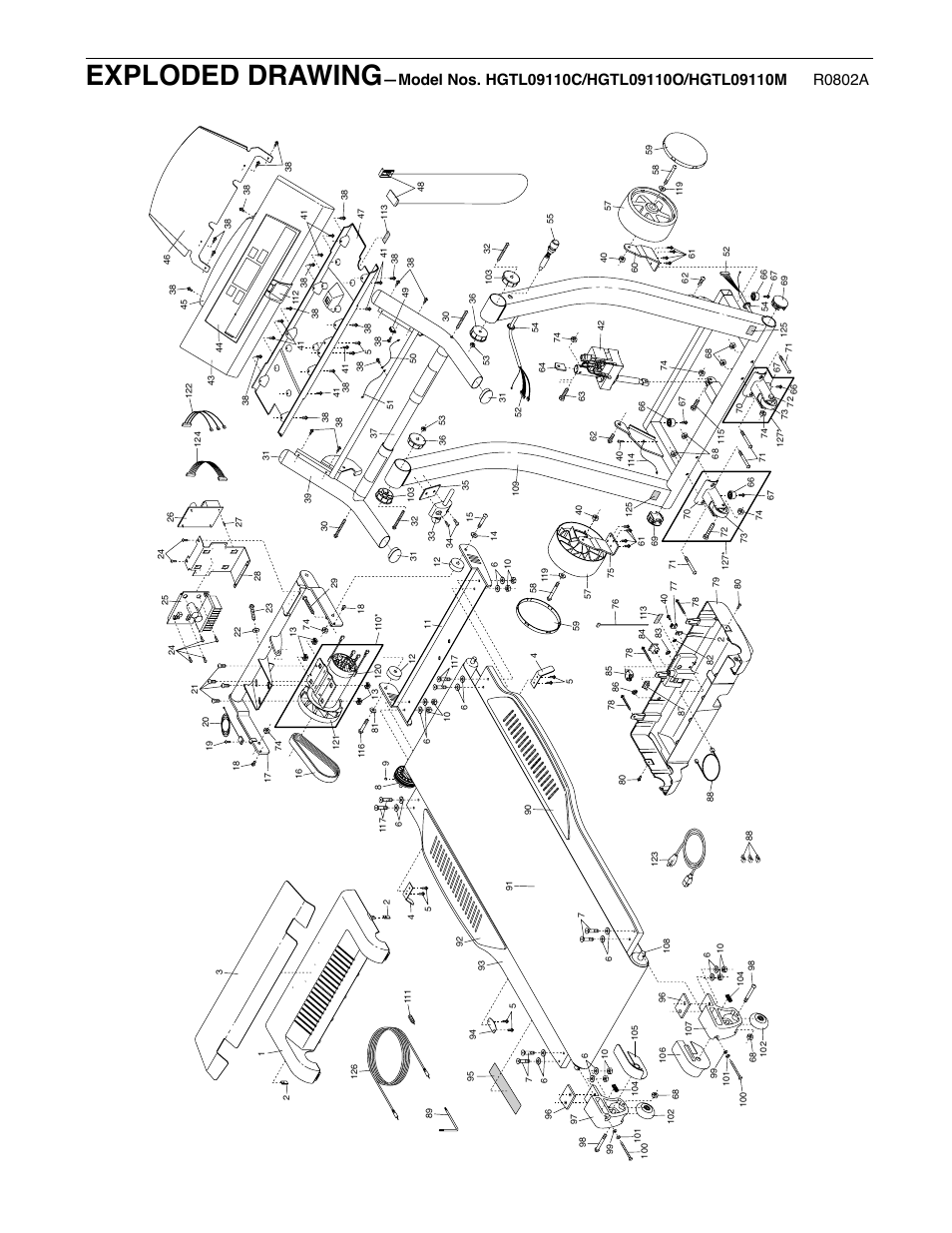 Exploded drawing | Image HGTL09110O User Manual | Page 31 / 31