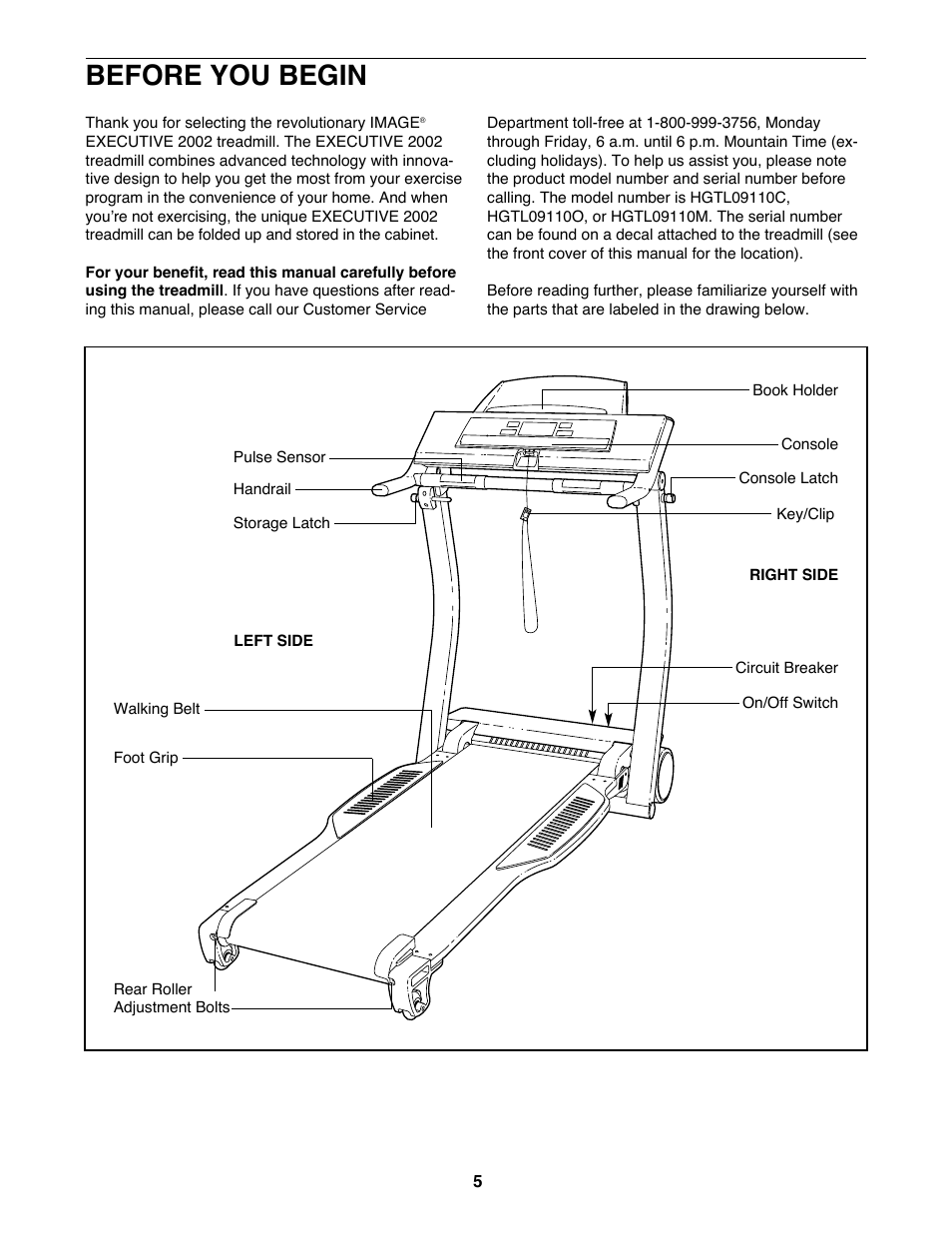 Before you begin | Image HGTL09110O User Manual | Page 5 / 31