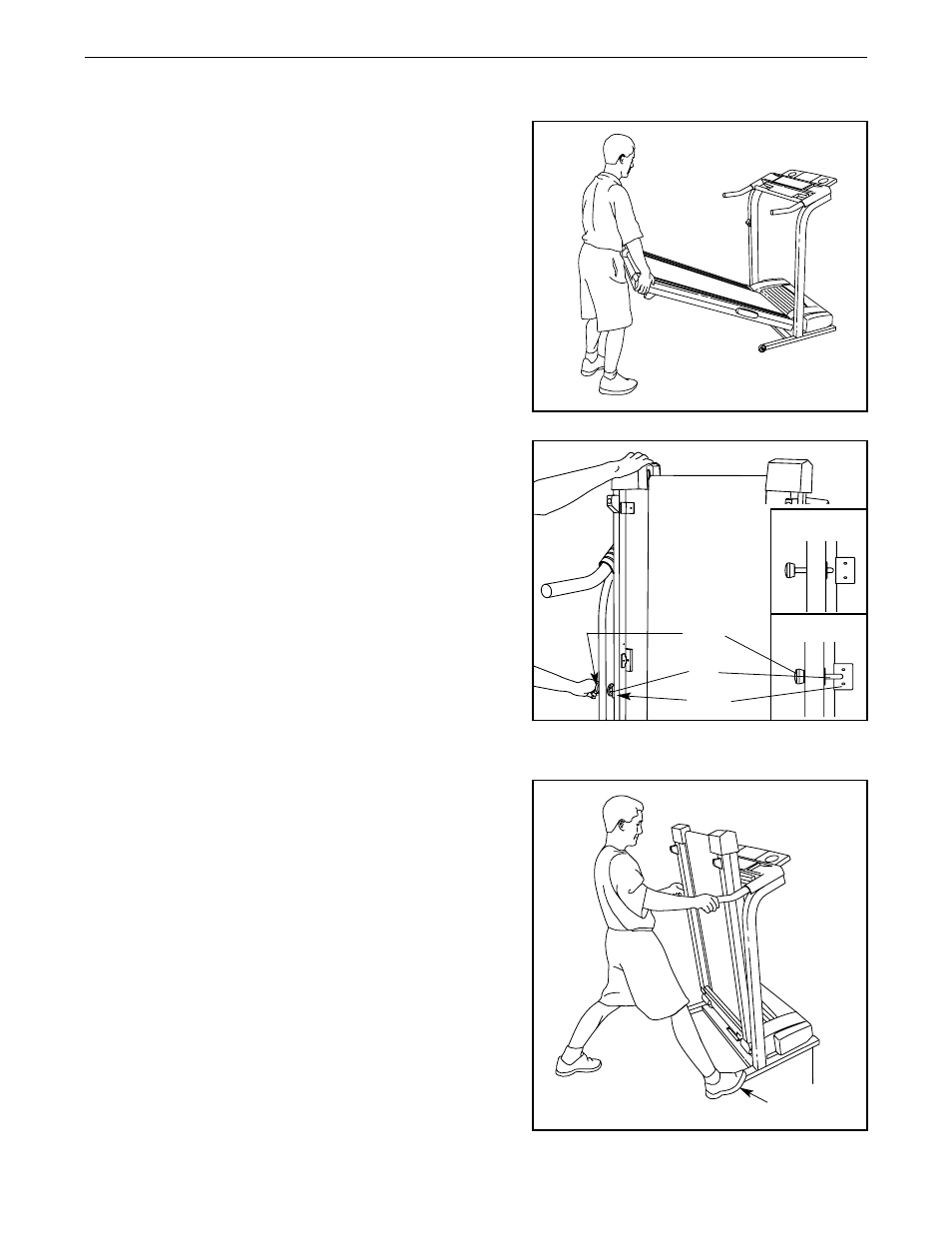 How to fold and move the treadmill | Image IMTL39520 User Manual | Page 20 / 30