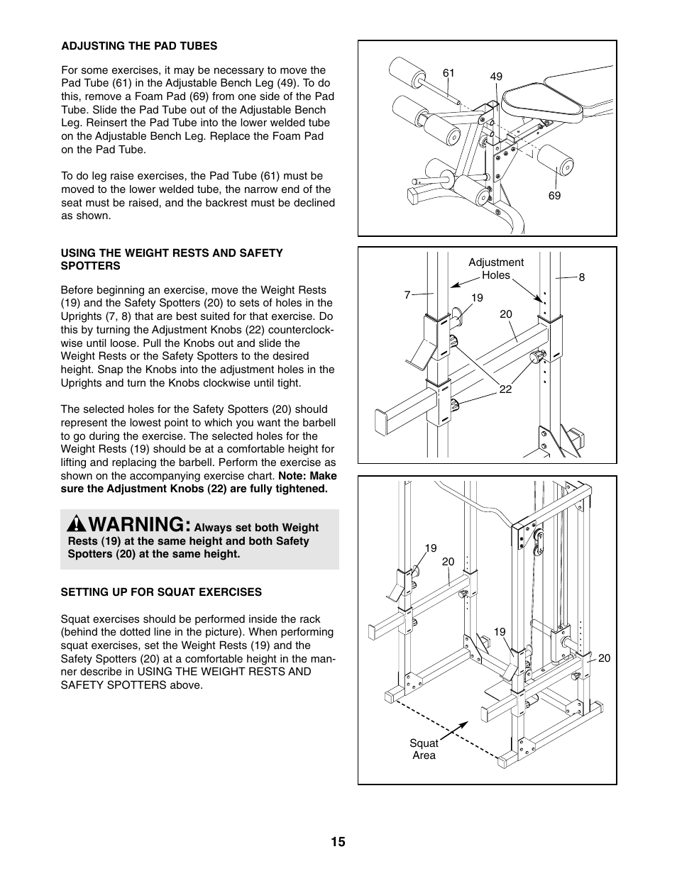 Warning | Image IMBE39401 User Manual | Page 15 / 22