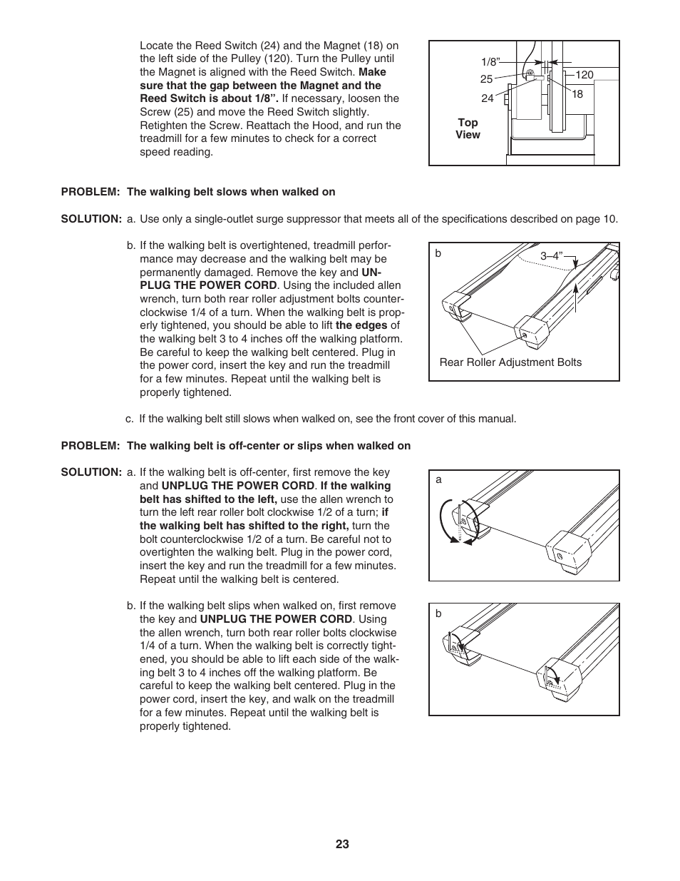 Image 16.0 Q treadmill IMTL4153.1 User Manual | Page 23 / 30