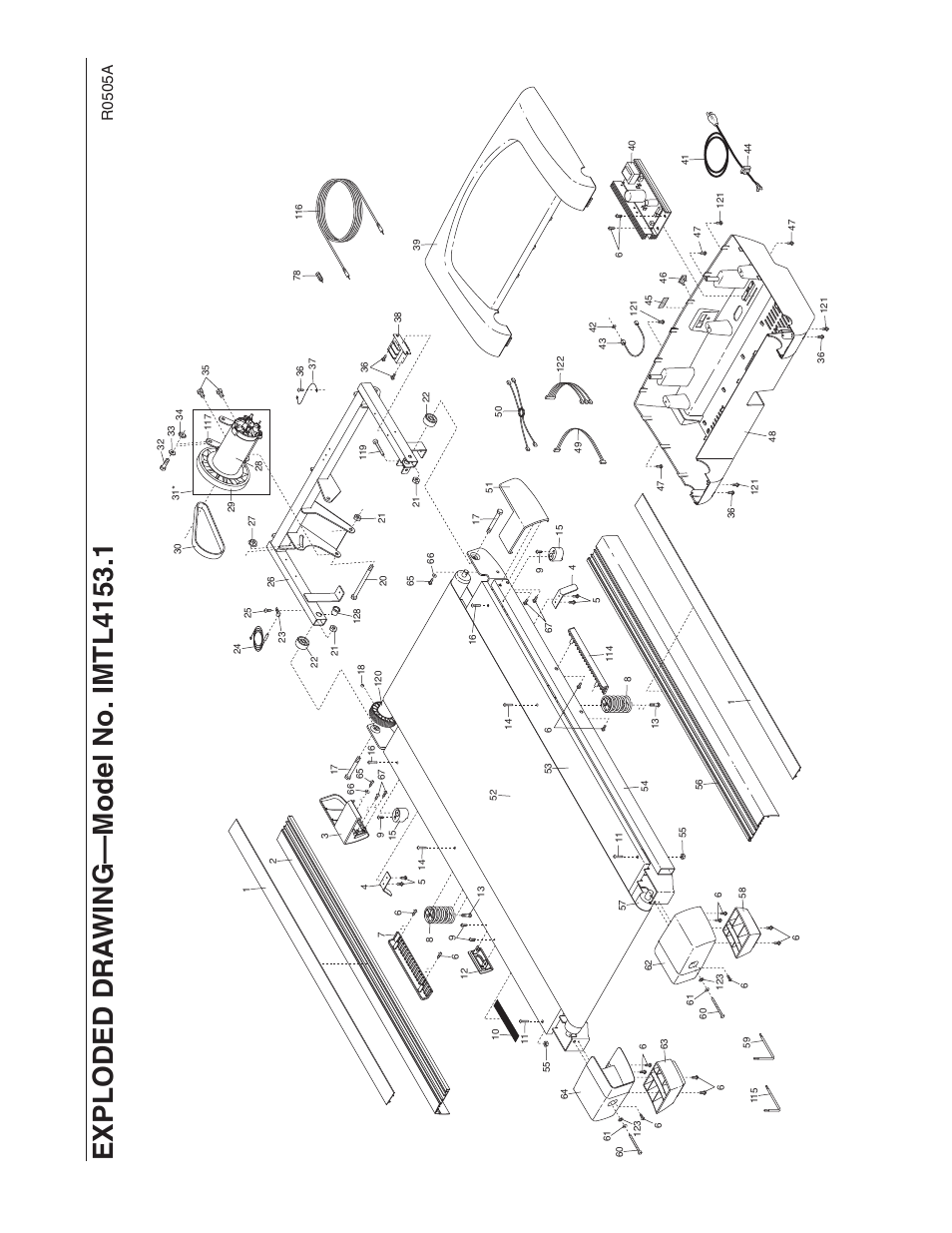 R0 5 0 5 a | Image 16.0 Q treadmill IMTL4153.1 User Manual | Page 28 / 30