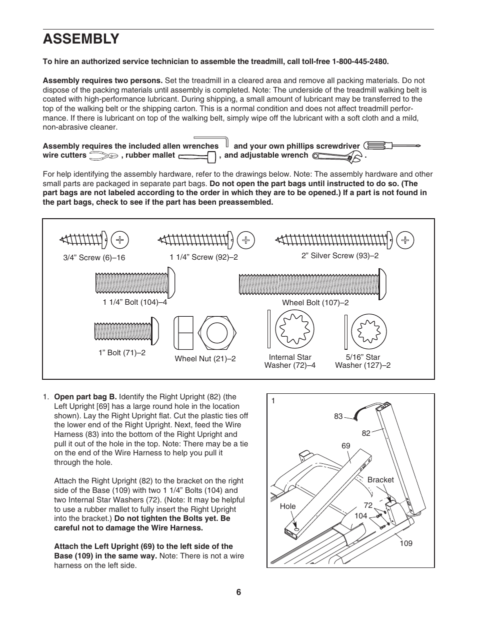 Assembly | Image 16.0 Q treadmill IMTL4153.1 User Manual | Page 6 / 30