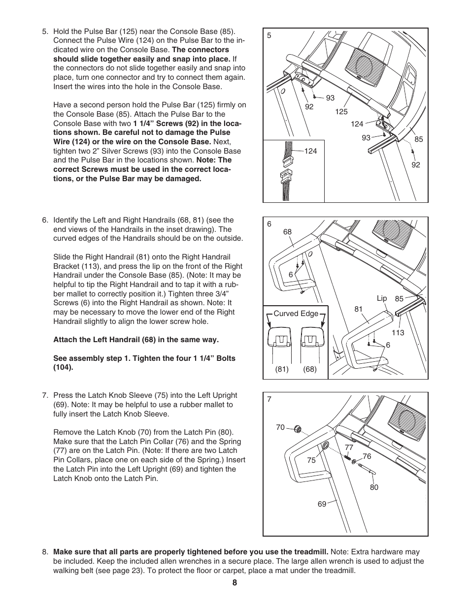 Image 16.0 Q treadmill IMTL4153.1 User Manual | Page 8 / 30