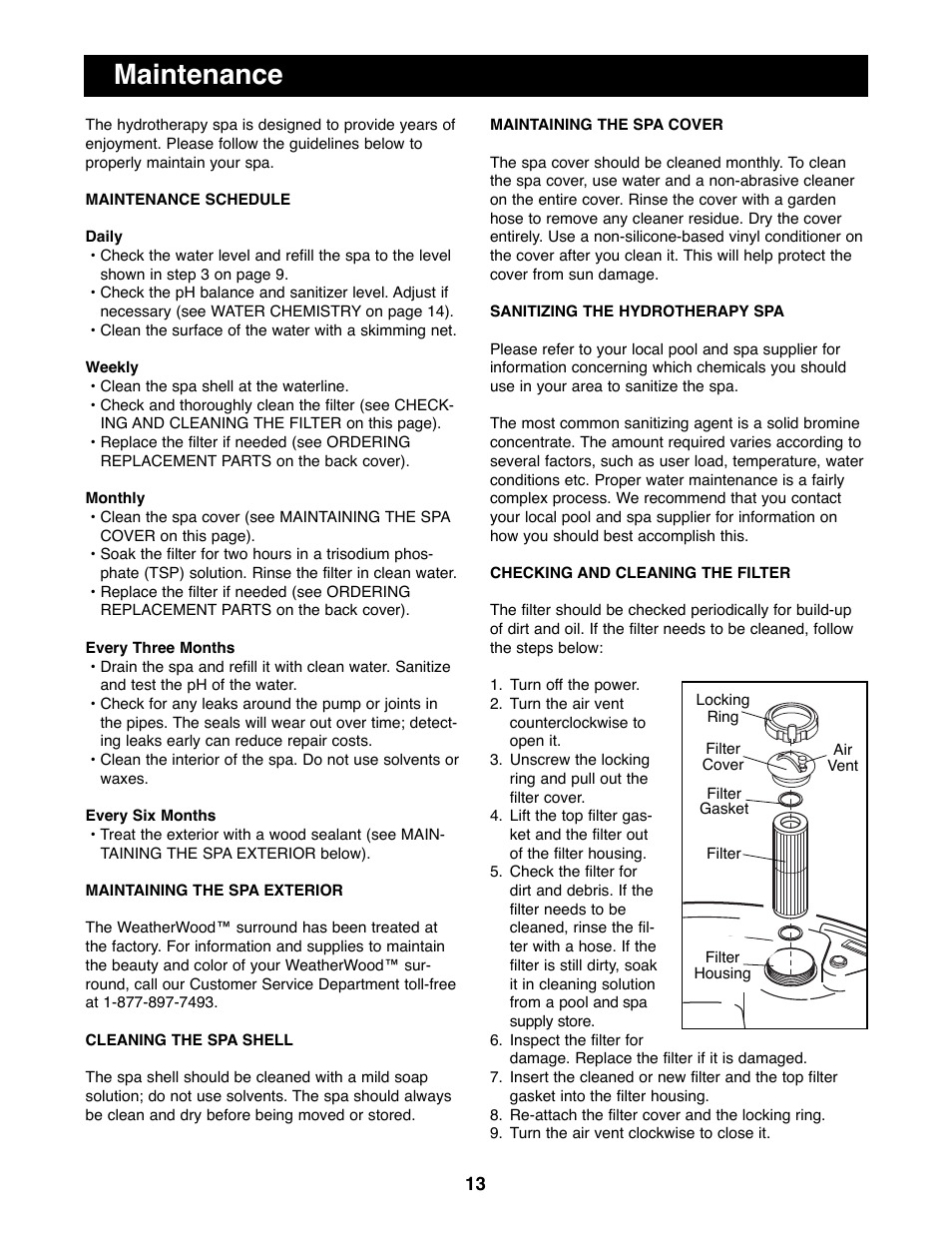 Maintenance | Image IMHS45590 User Manual | Page 13 / 20