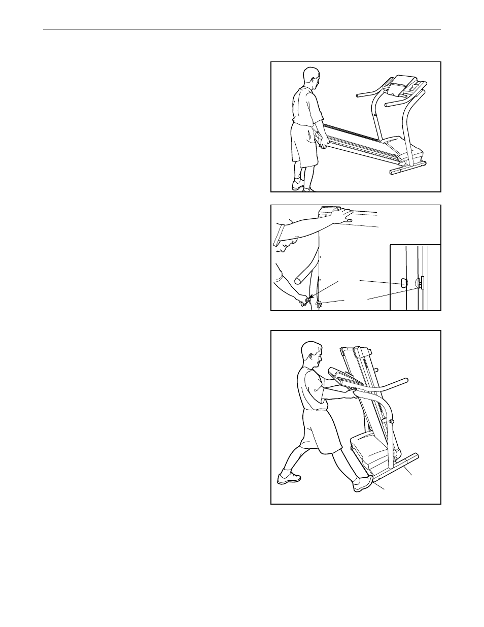 How to fold and move the treadmill | Image IMTL11997 User Manual | Page 22 / 30