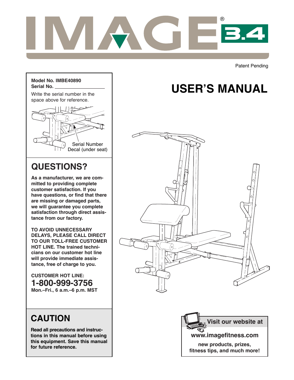 Image IMBE40890 User Manual | 18 pages