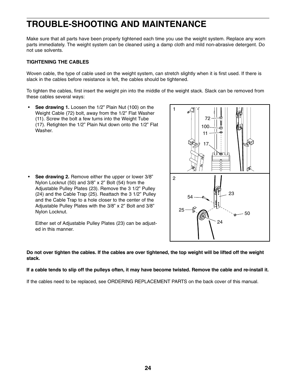 Trouble-shooting and maintenance | Image 8.0 User Manual | Page 24 / 32