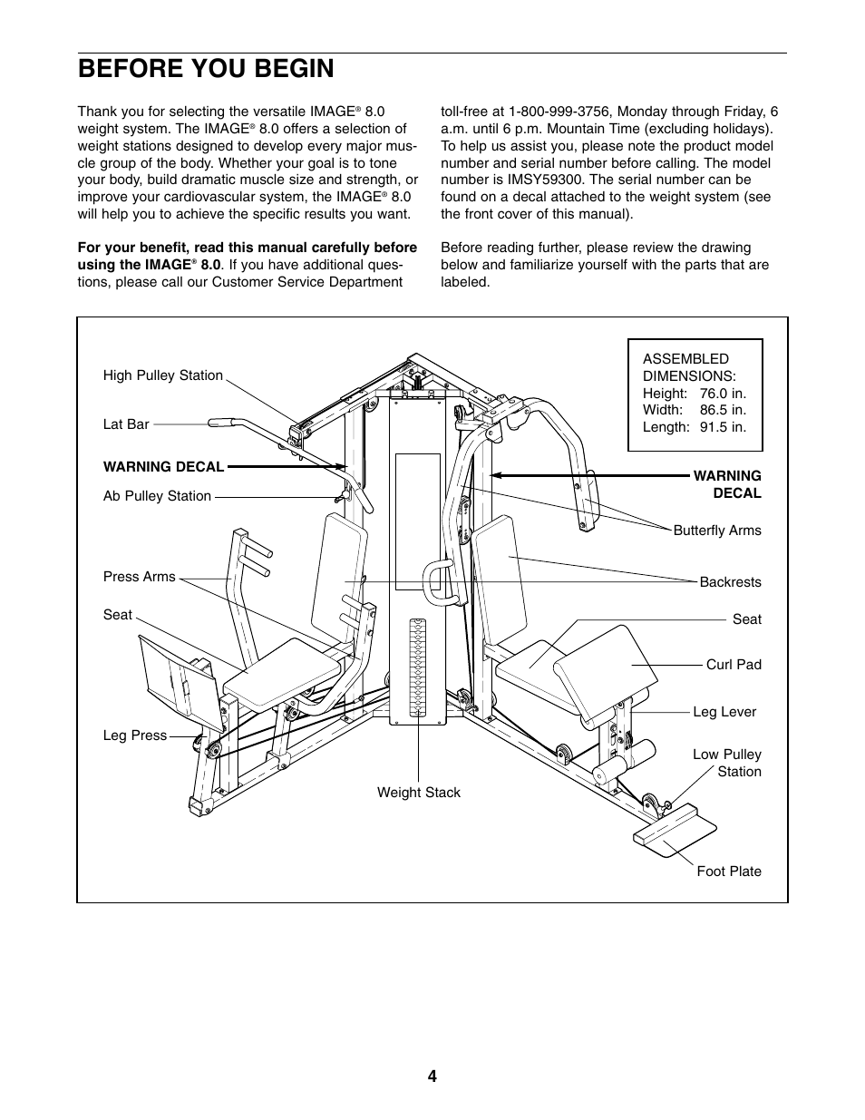 Before you begin | Image 8.0 User Manual | Page 4 / 32