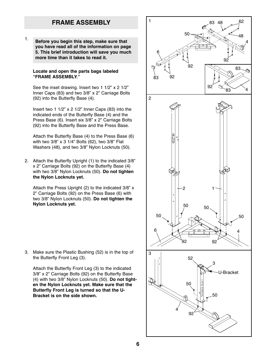 Frame assembly | Image 8.0 User Manual | Page 6 / 32