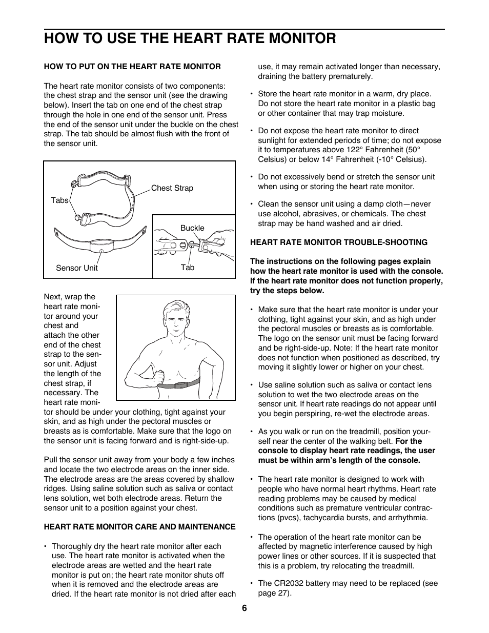 How to use the heart rate monitor | Image 831.299351 User Manual | Page 6 / 34