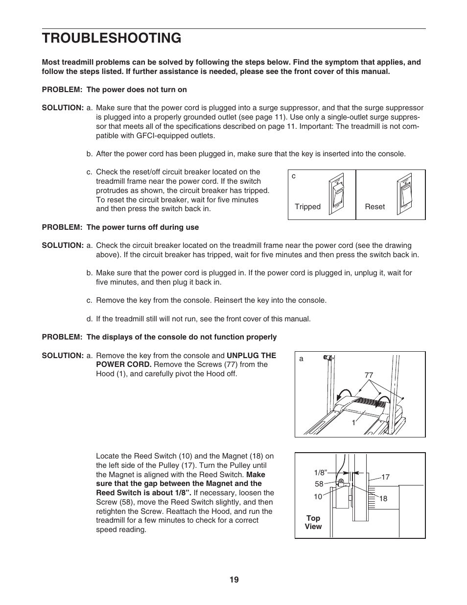 Troubleshooting | Image Q400 IMTL39906.0 User Manual | Page 19 / 28