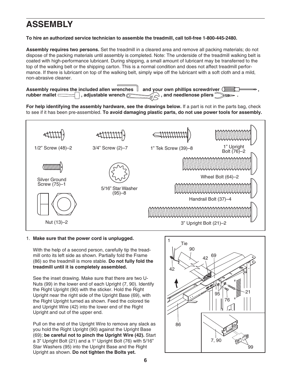 Assembly | Image Q400 IMTL39906.0 User Manual | Page 6 / 28