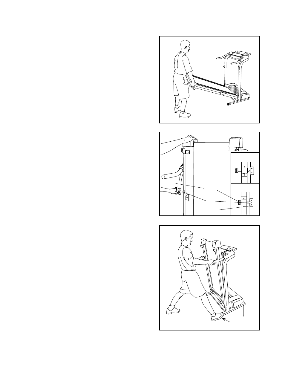 How to fold and move the treadmill | Image ICTL39523 User Manual | Page 20 / 30