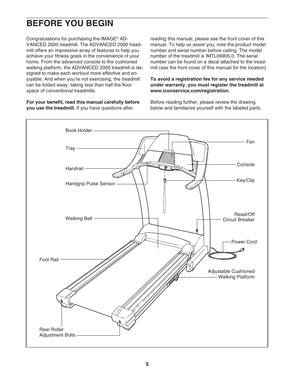 Before you begin | Image Advanced 2000 IMTL09905.0 User Manual | Page 5 / 34