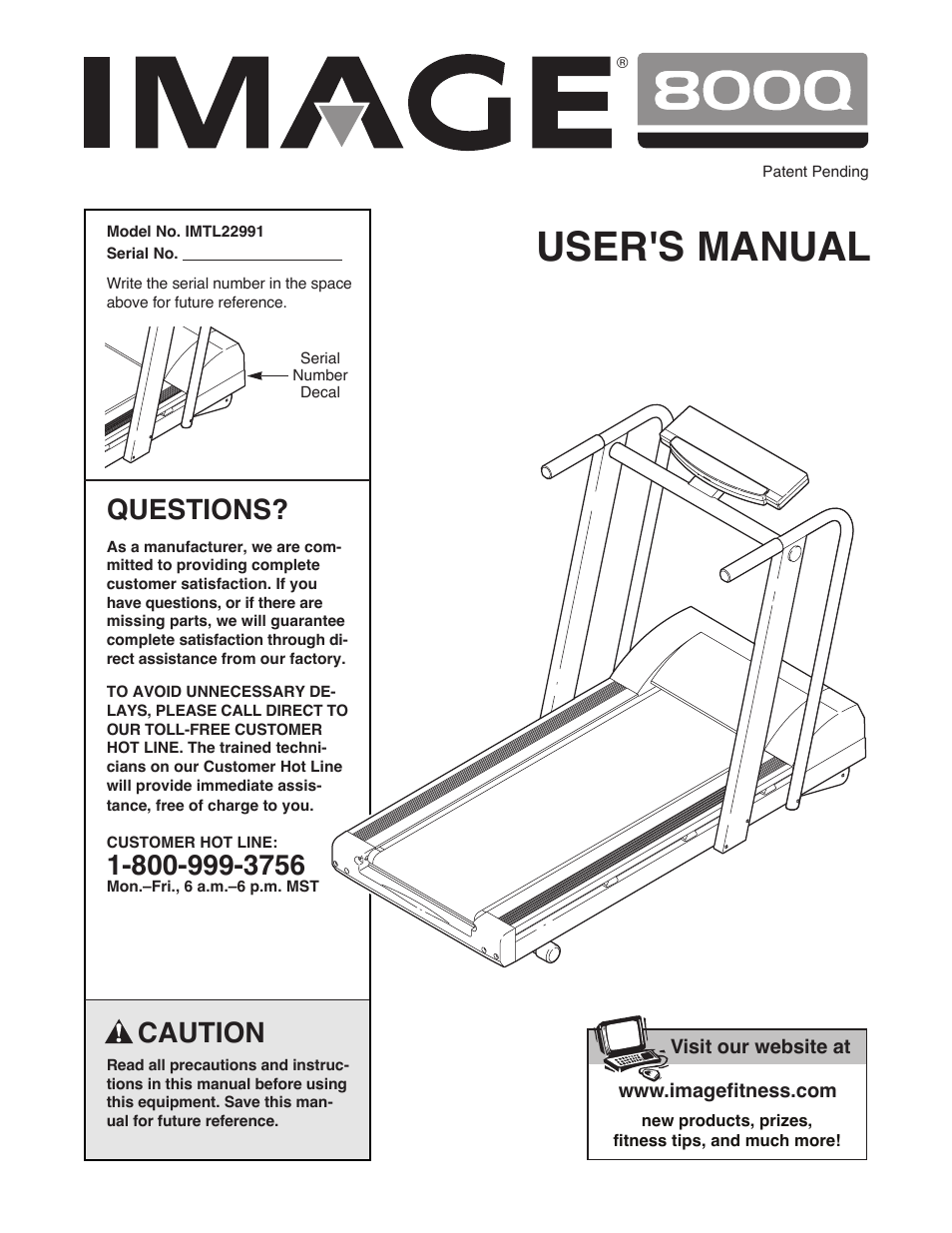 Image 8000 IMTL22991 User Manual | 18 pages