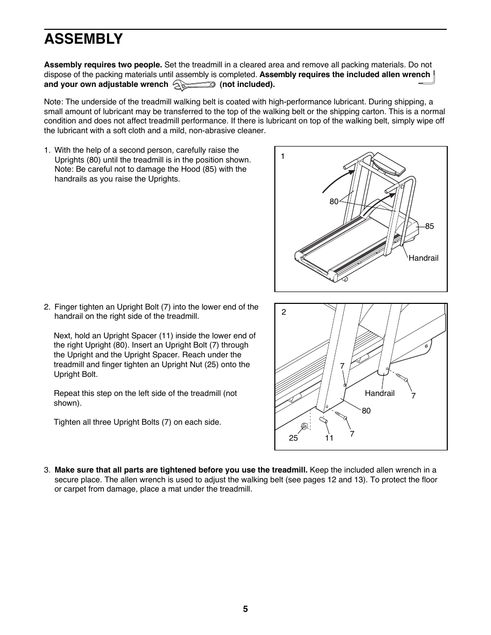 Assembly | Image 8000 IMTL22991 User Manual | Page 5 / 18