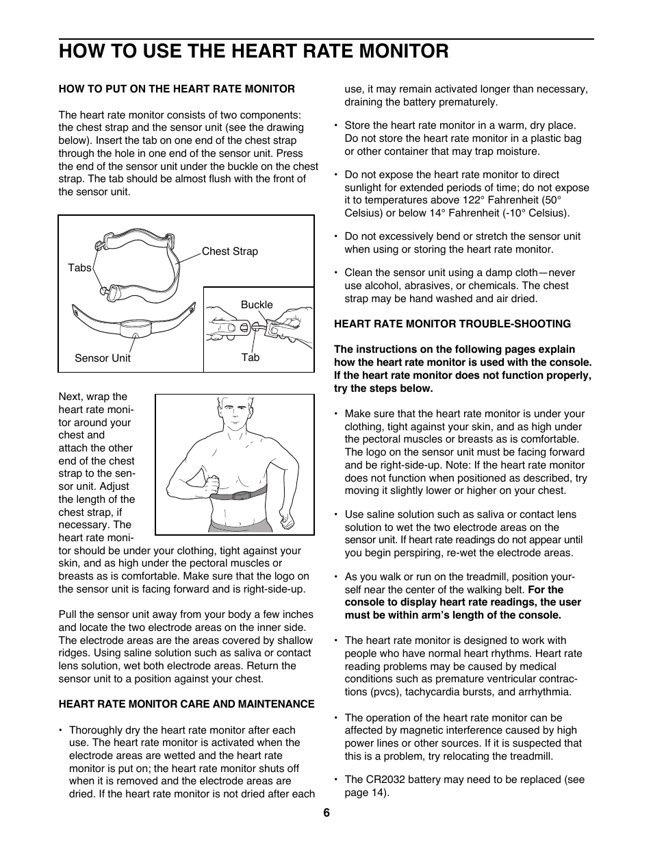 How to use the heart rate monitor | Image 8000 IMTL22991 User Manual | Page 6 / 18