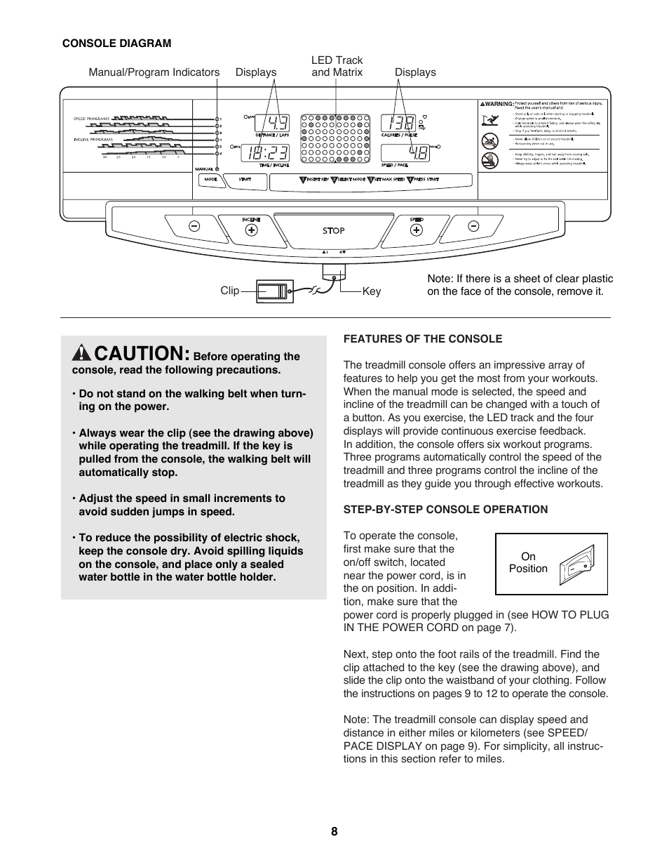 Caution | Image 8000 IMTL22991 User Manual | Page 8 / 18
