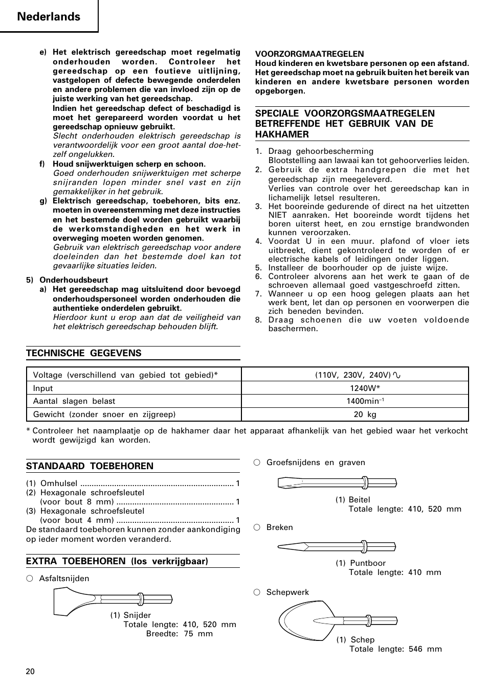 Nederlands | Image H 70SD User Manual | Page 21 / 41