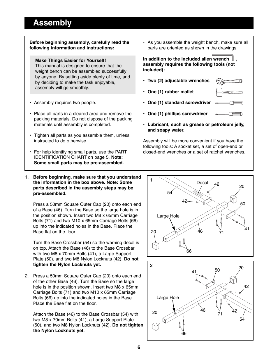 Assembly | Image IMBE53900 User Manual | Page 6 / 19