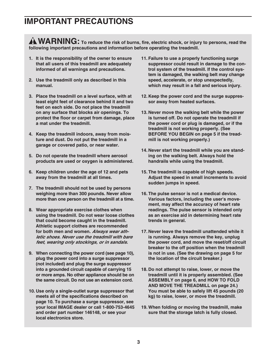 Warning, Important precautions | Image IMTL515041 User Manual | Page 3 / 34