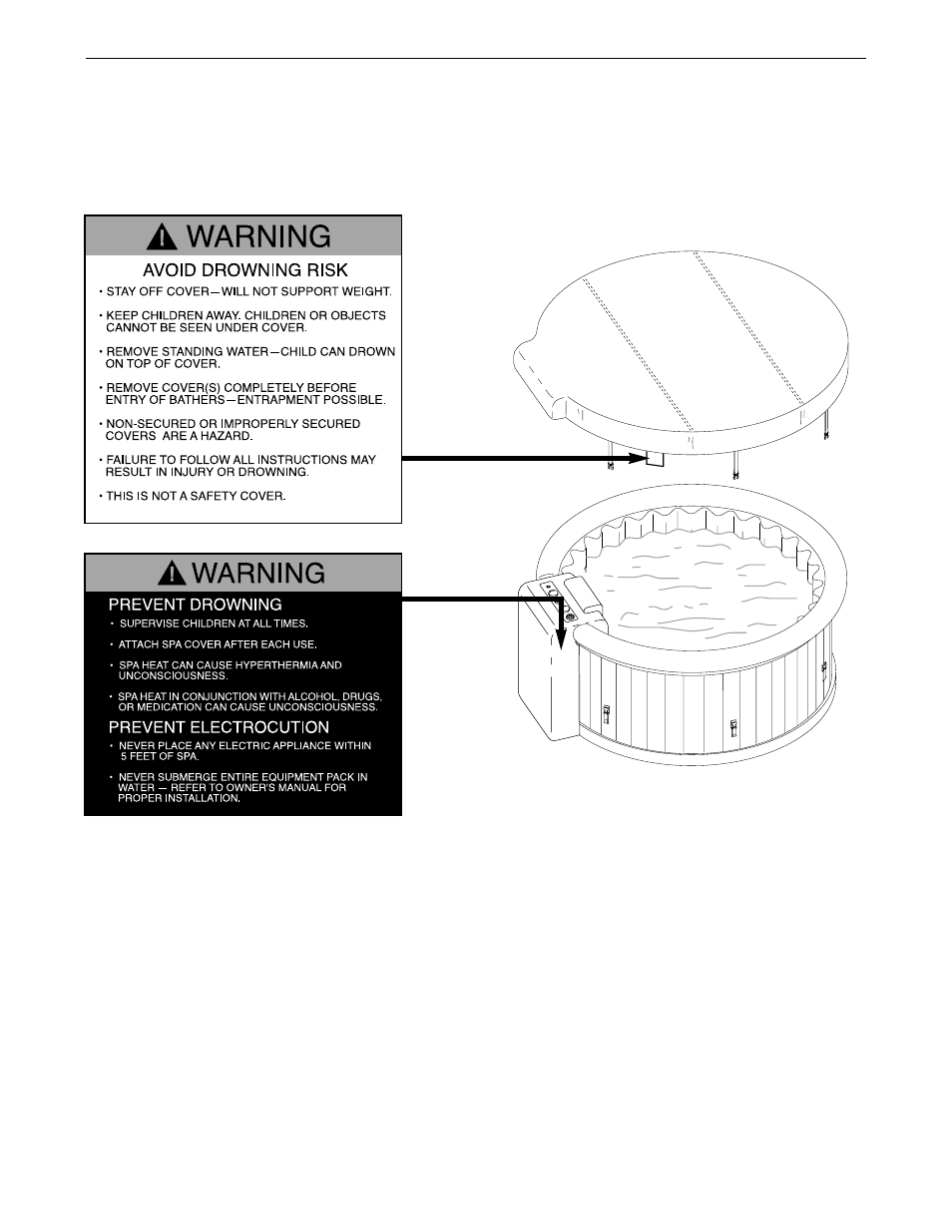 Warning decal placement | Image 831.100430 User Manual | Page 5 / 23