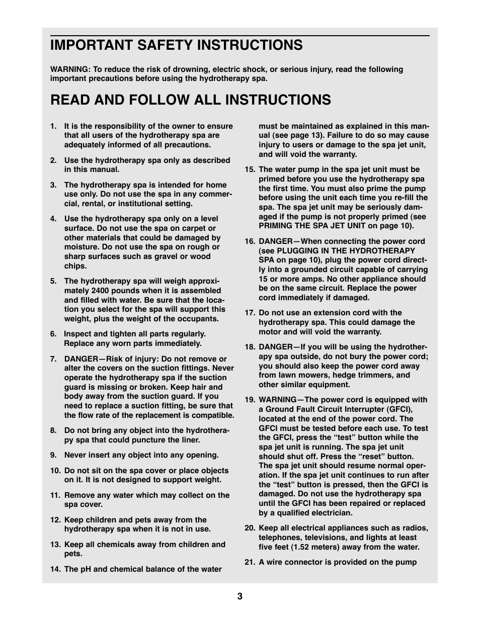 Important safety instructions, Read and follow all instructions | Image IMHS80081 User Manual | Page 3 / 17