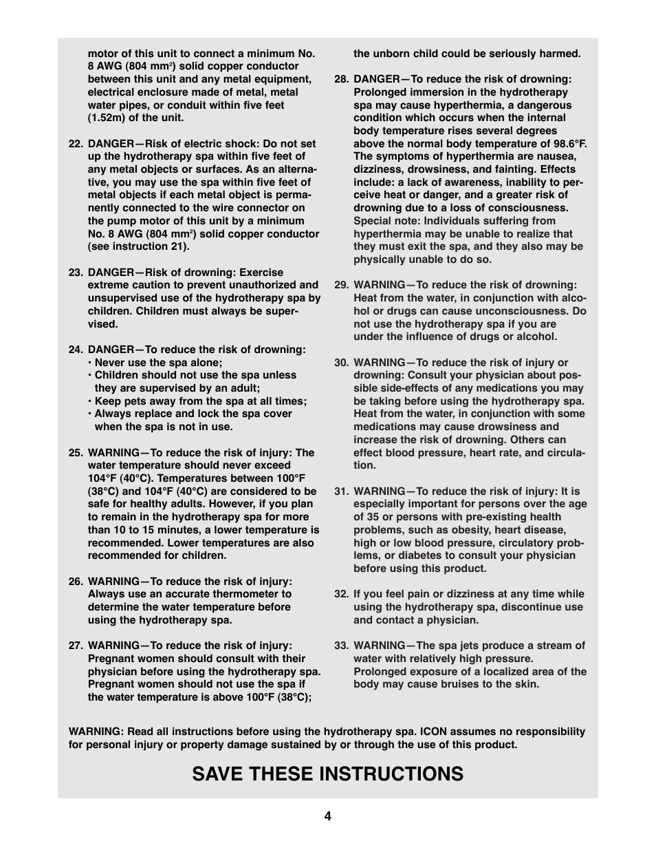 Save these instructions | Image IMHS80081 User Manual | Page 4 / 17