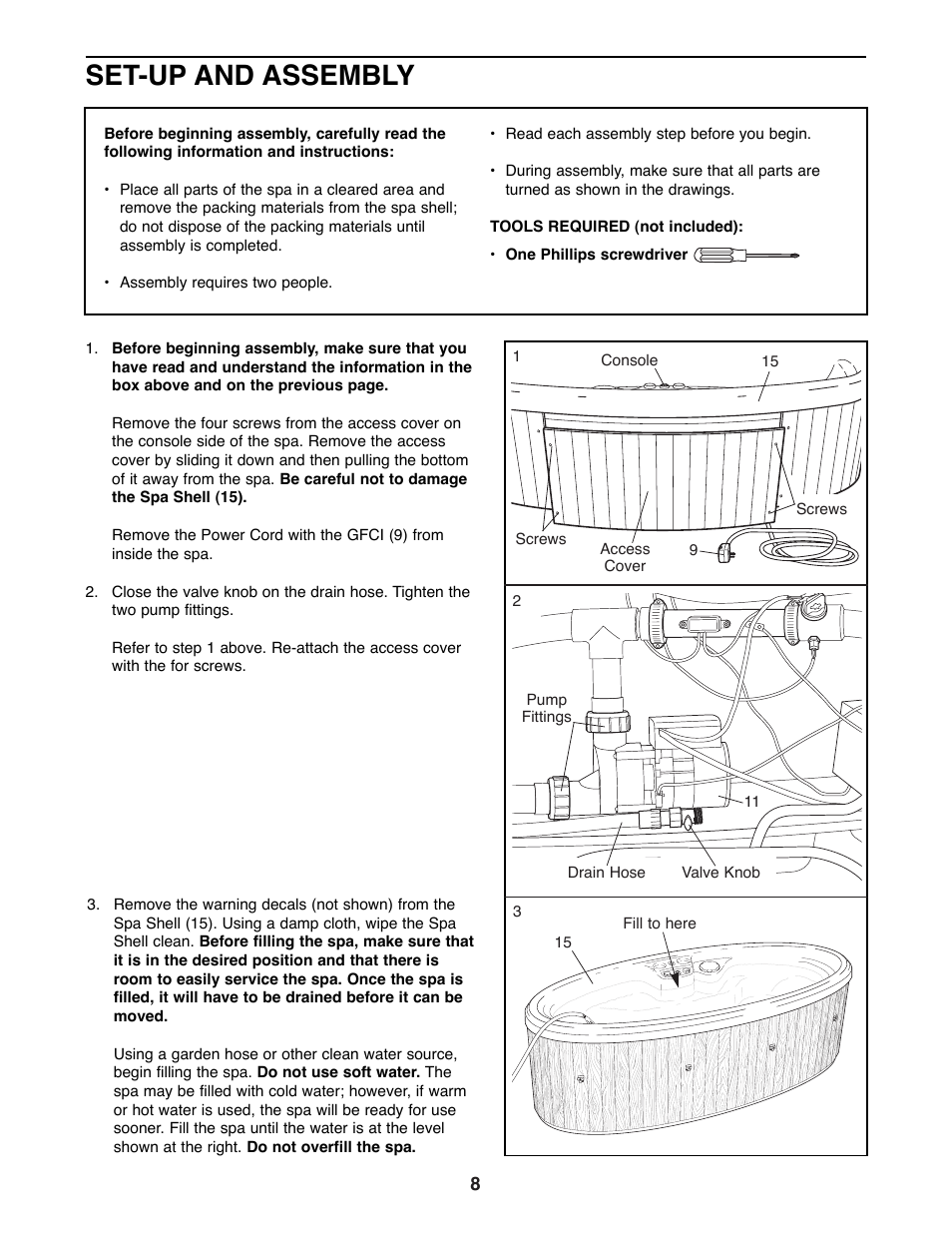 Set-up and assembly | Image 831.21007 User Manual | Page 8 / 20