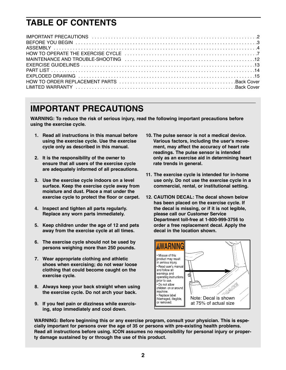 Image IMEX35080 User Manual | Page 2 / 16