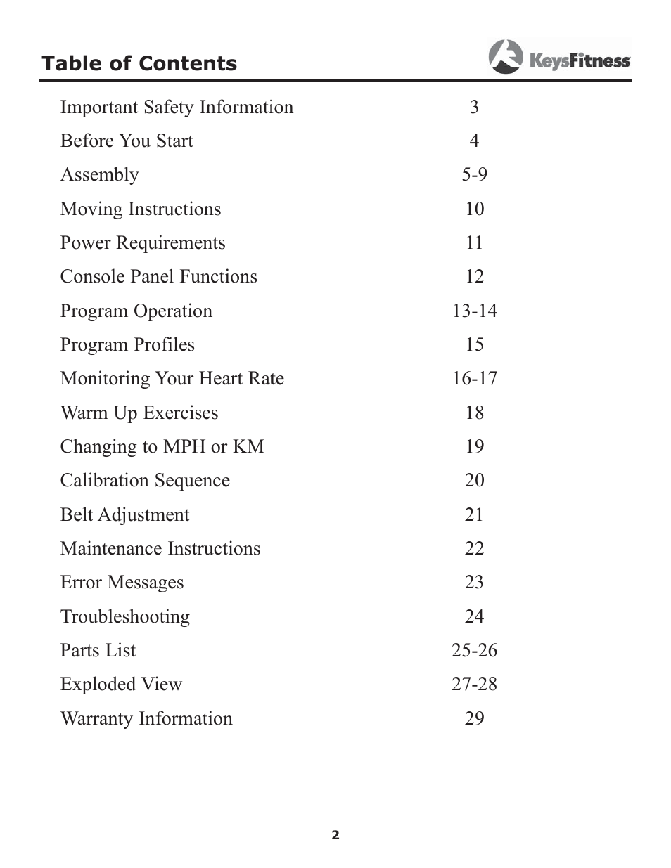 Image Keys 4600T User Manual | Page 2 / 29