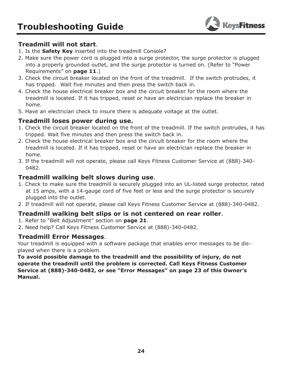 Troubleshooting guide | Image Keys 4600T User Manual | Page 24 / 29