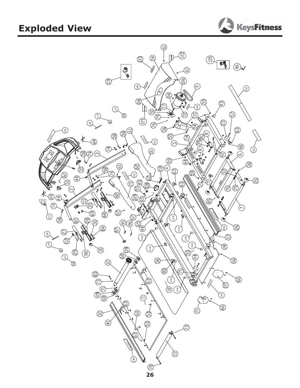 Exploded view | Image Keys 4600T User Manual | Page 26 / 29