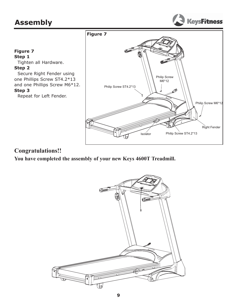 Assembly | Image Keys 4600T User Manual | Page 9 / 29