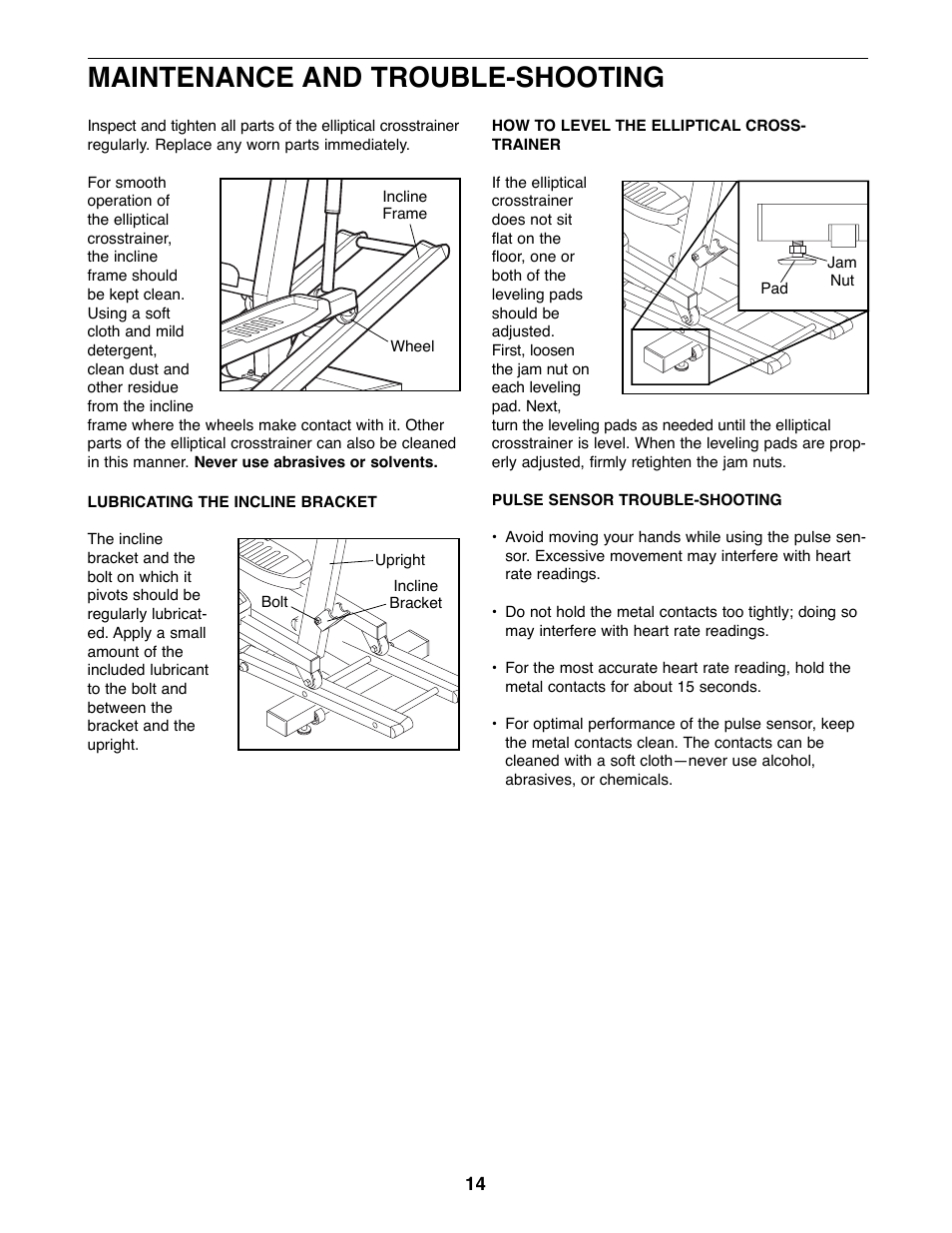 Maintenance and trouble-shooting | Image IMEL08900 User Manual | Page 14 / 20