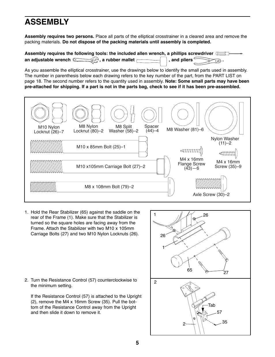 Assembly | Image IMEL08900 User Manual | Page 5 / 20