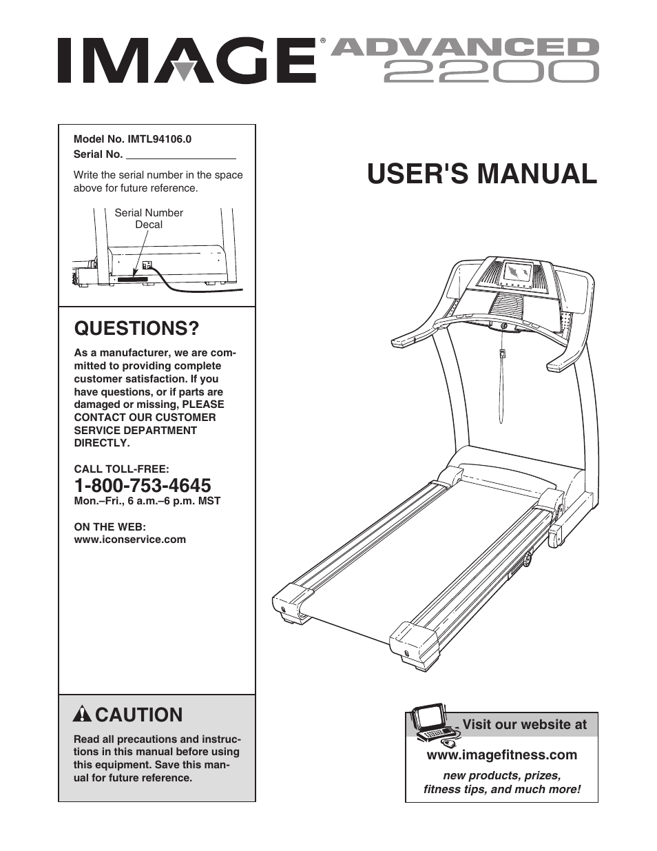 Image Advanced 2200 IMTL94106.0 User Manual | 30 pages