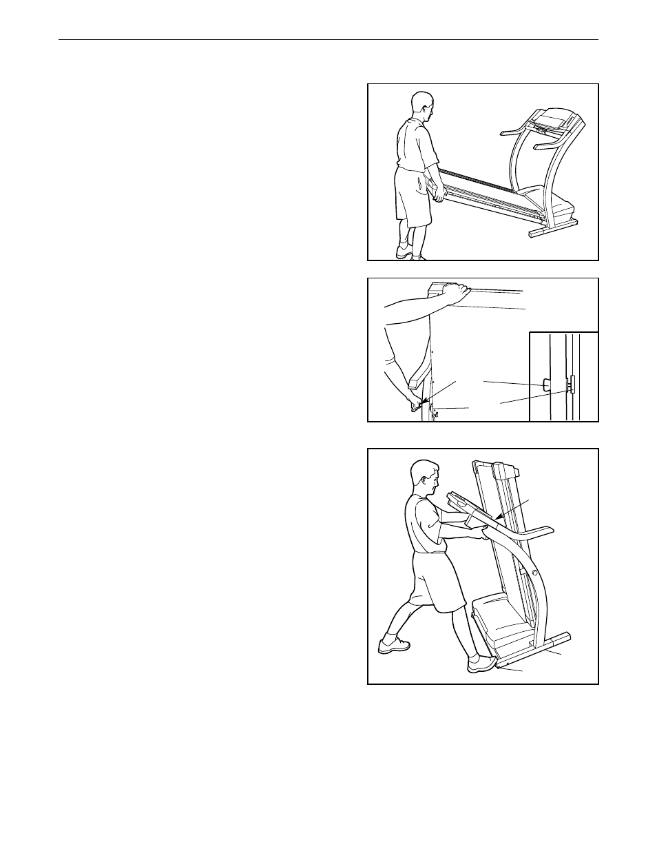 How to fold and move the treadmill | Image IMTL99600 User Manual | Page 19 / 26