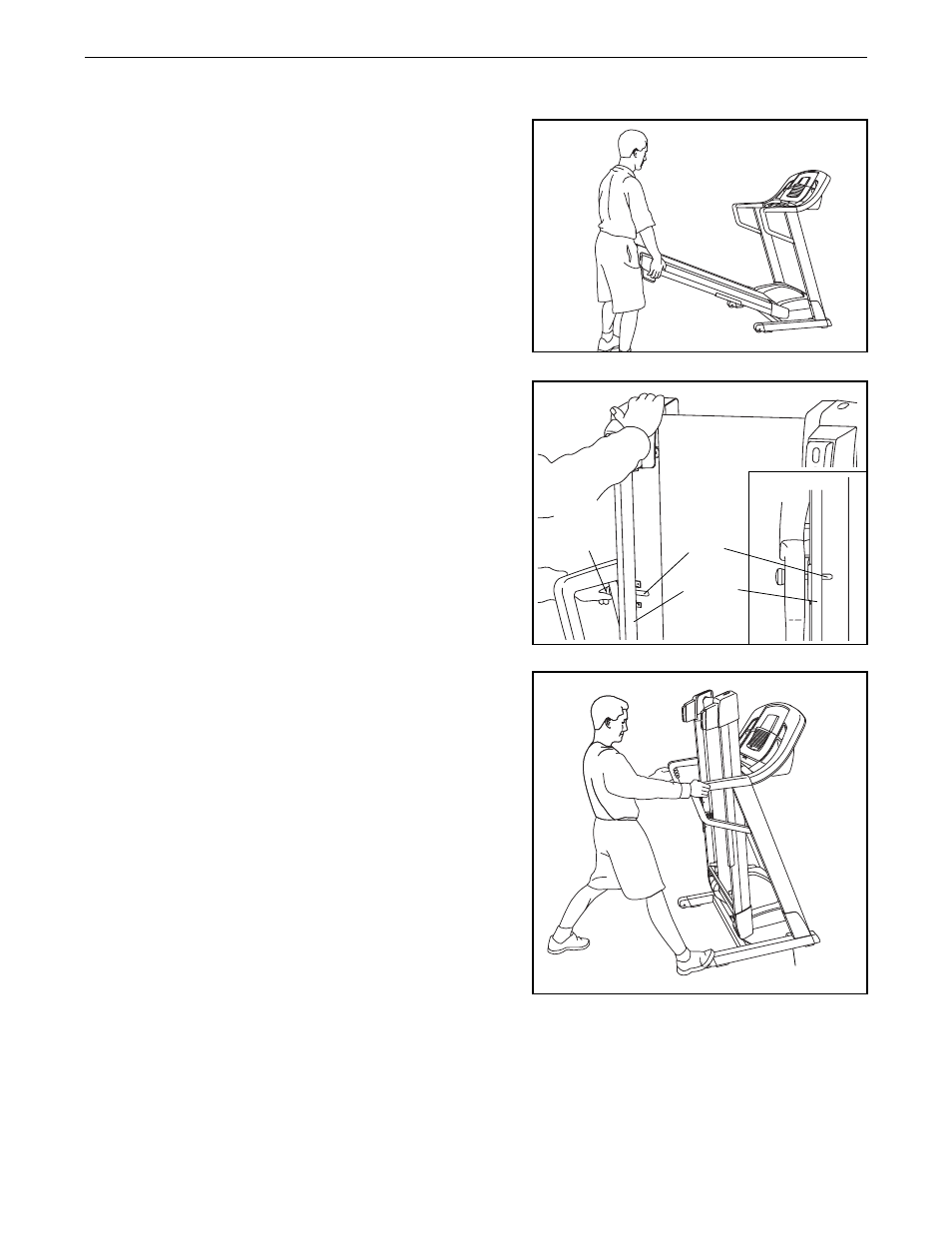 How to fold and move the treadmill | Image IMTL41530 User Manual | Page 21 / 30