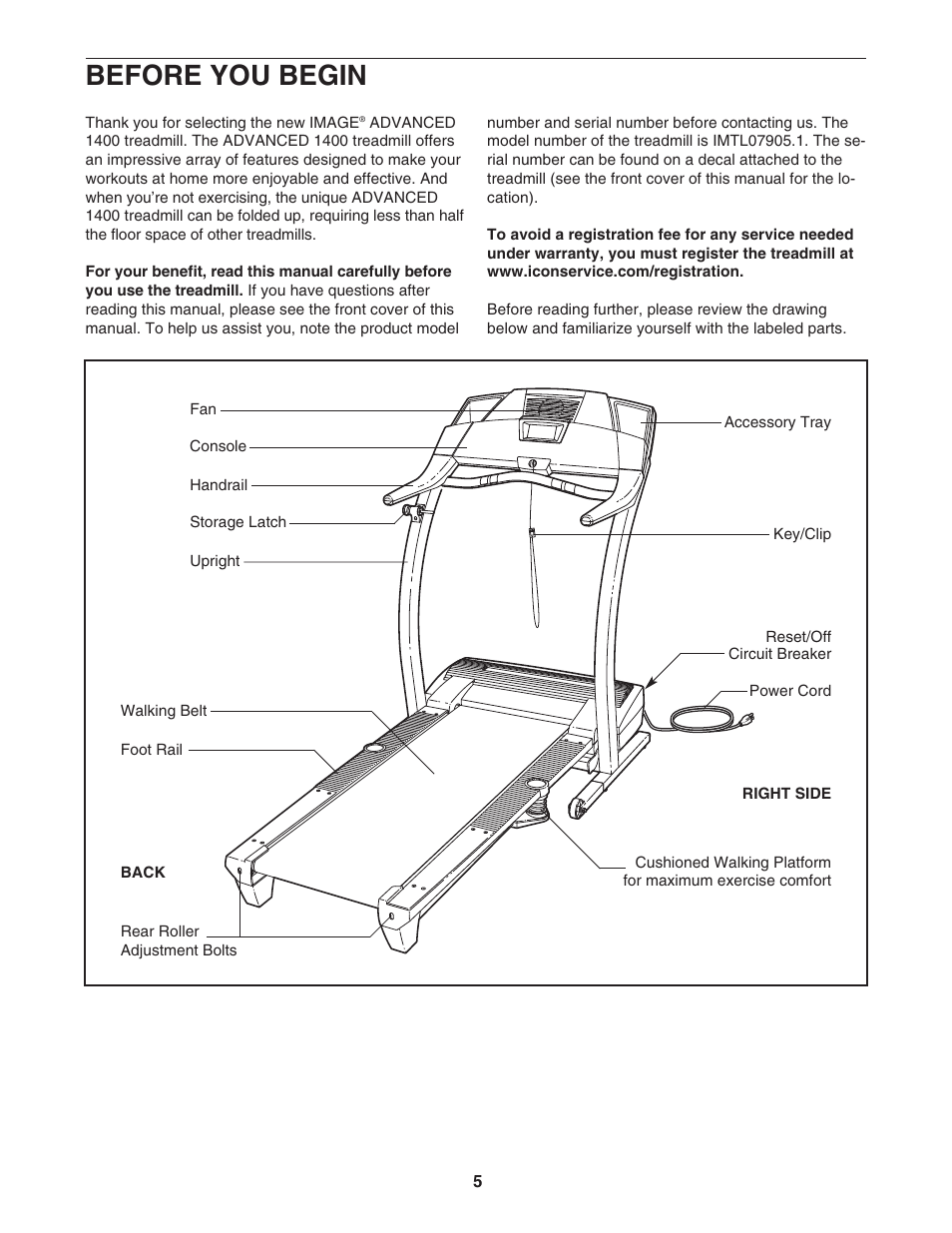 Before you begin | Image Advanced 1400 IMTL07905.1 User Manual | Page 5 / 34