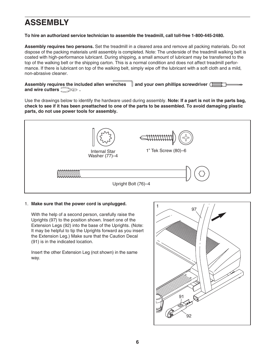Assembly | Image Advanced 1400 IMTL07905.1 User Manual | Page 6 / 34