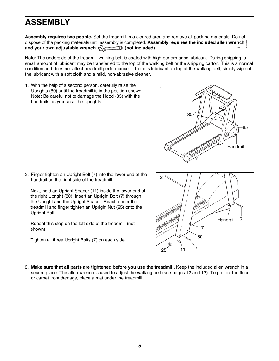 Assembly | Image 850SE User Manual | Page 5 / 18