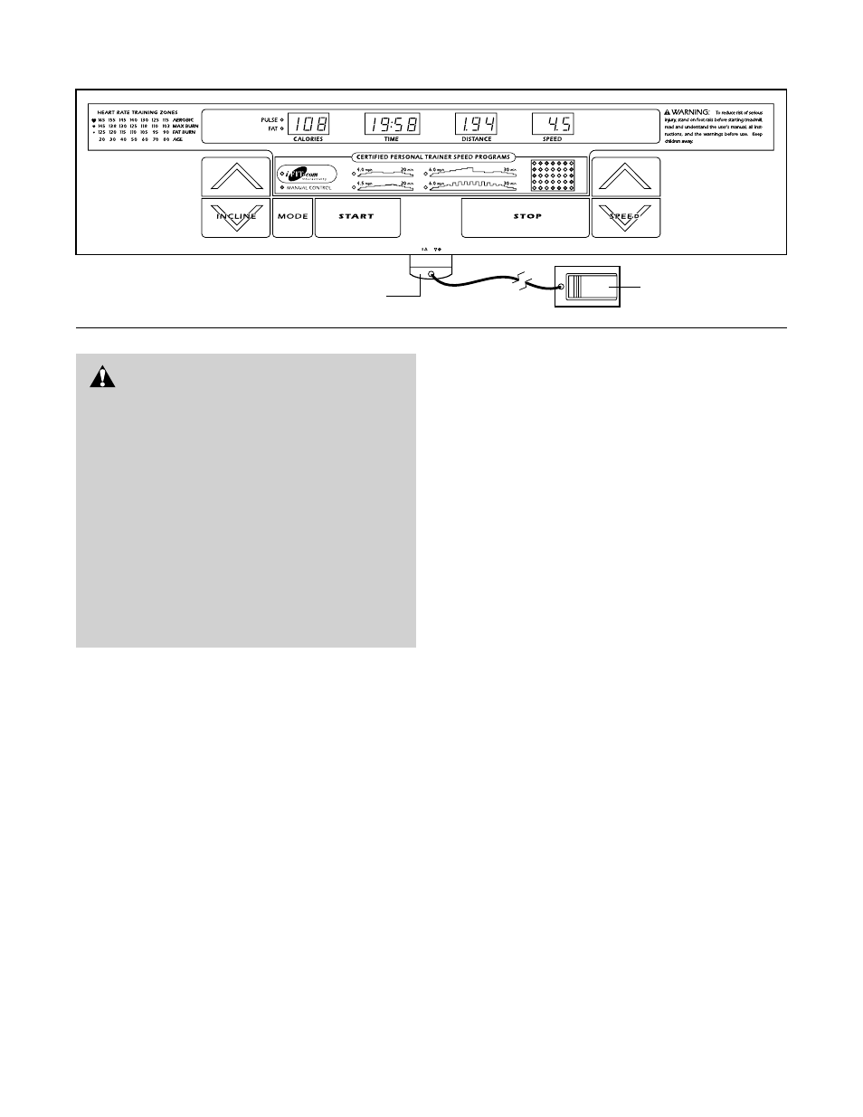 Caution | Image 10.0 treadmill IMTL39620 User Manual | Page 10 / 30