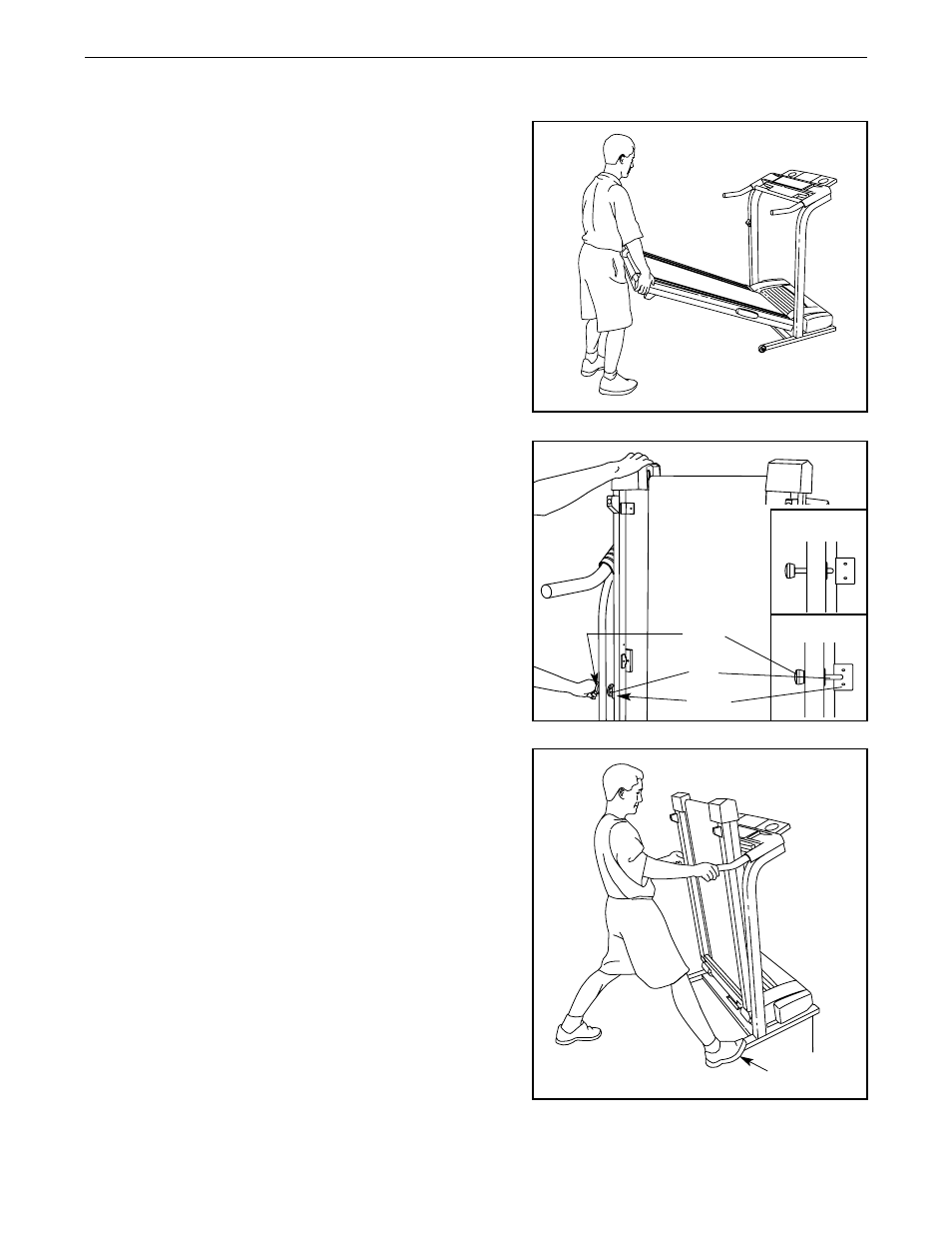 How to fold and move the treadmill | Image 10.0 treadmill IMTL39620 User Manual | Page 20 / 30